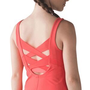 LULULEMON ATHLETICA Rise And Flow Tank In Cod Red Size 4
